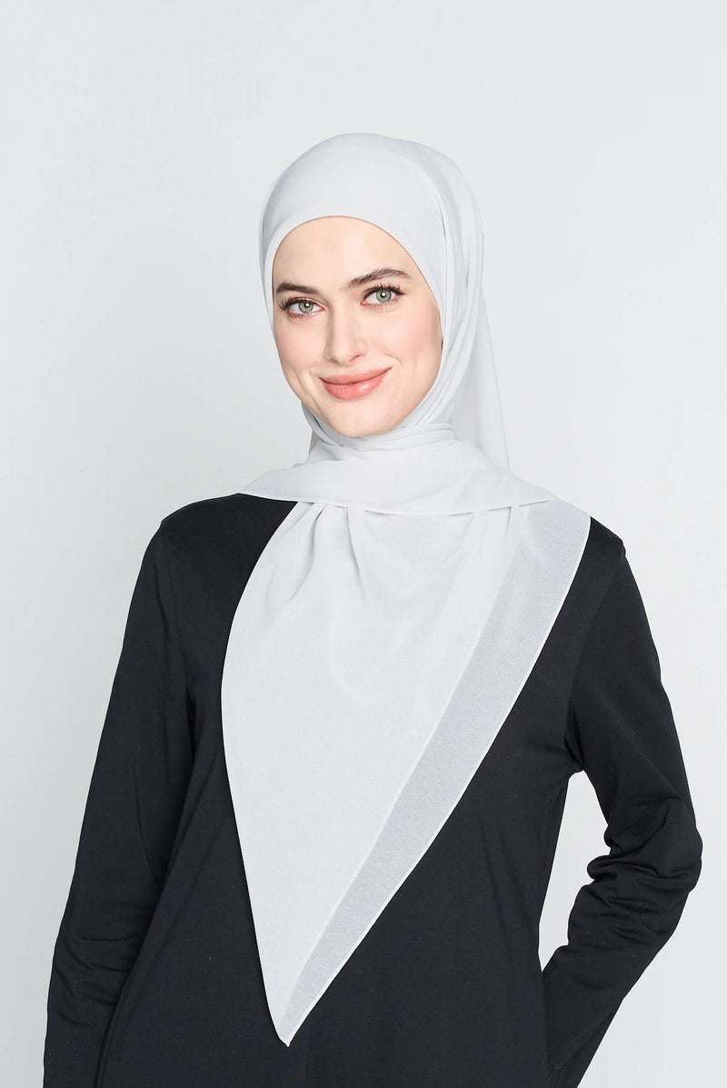 text -- georgette cool grey
