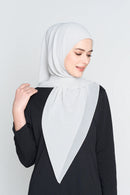 text -- georgette cool grey