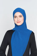 text -- georgette classic blue