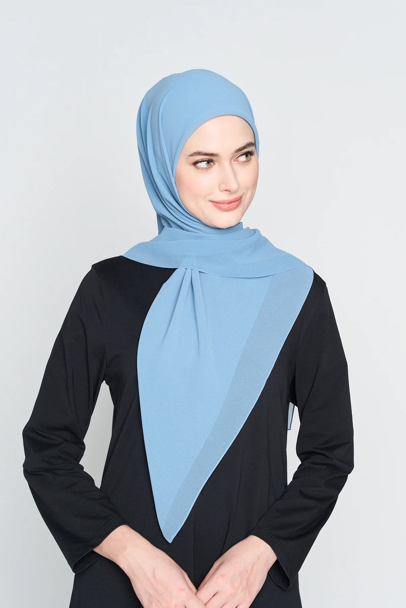 text -- georgette stone blue