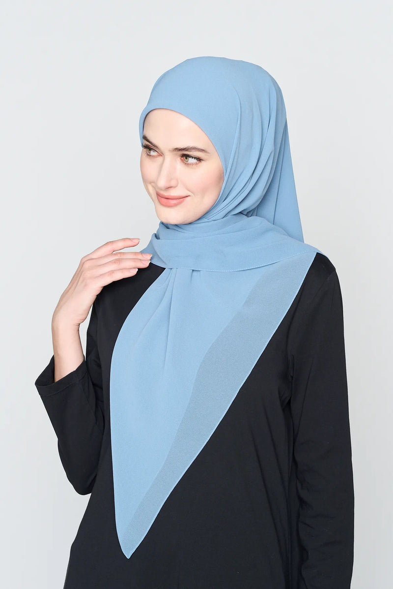 text -- georgette stone blue