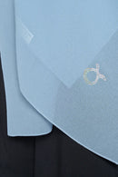 text -- georgette stone blue