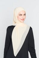 text -- georgette champagne beige 