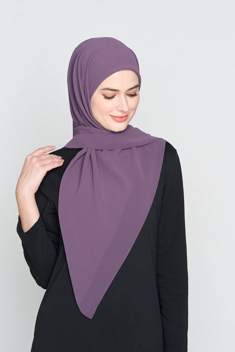 text -- georgette muted grape