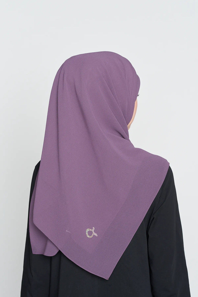text -- georgette muted grape