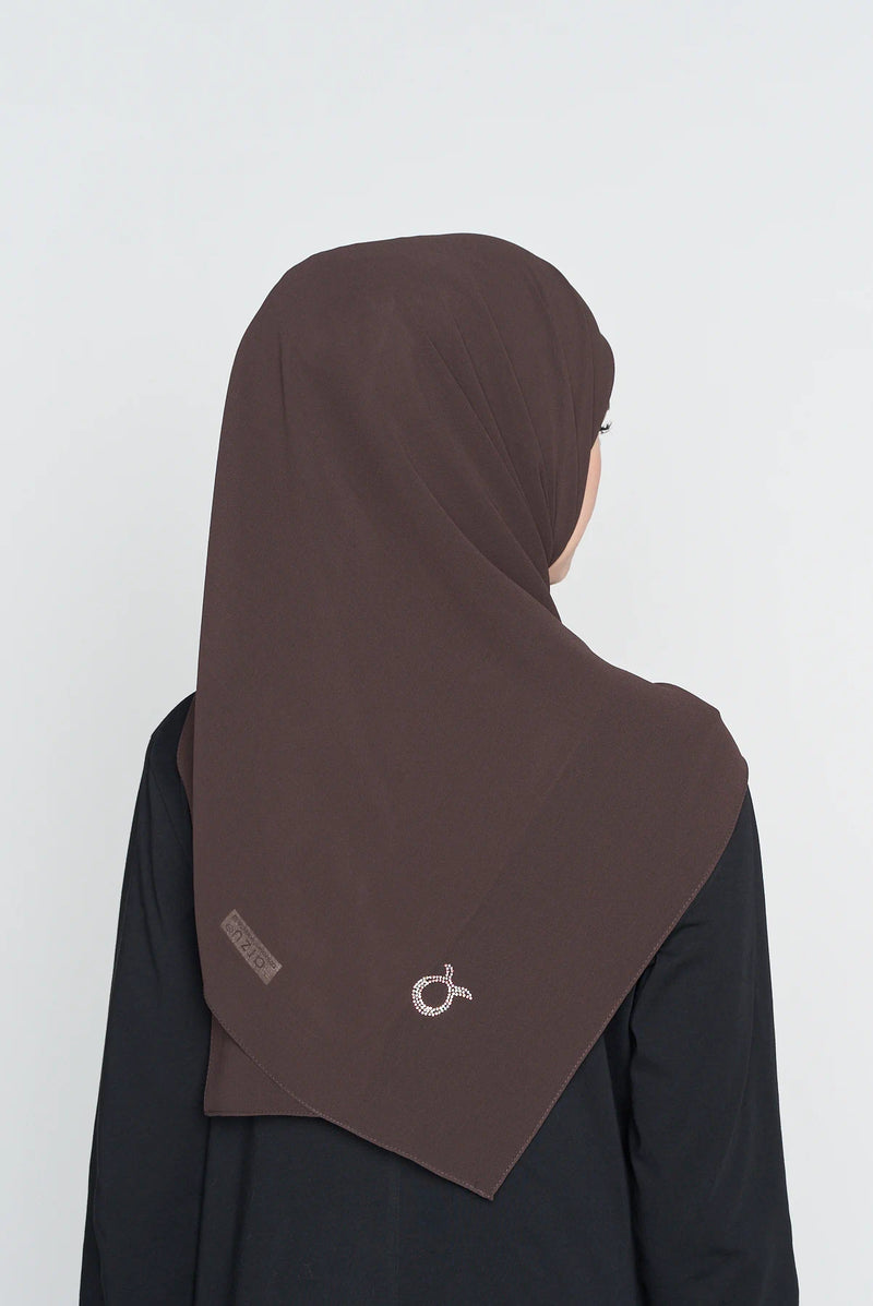 text  -- georgette dark cocoa