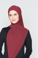 text -- georgette dusty plum