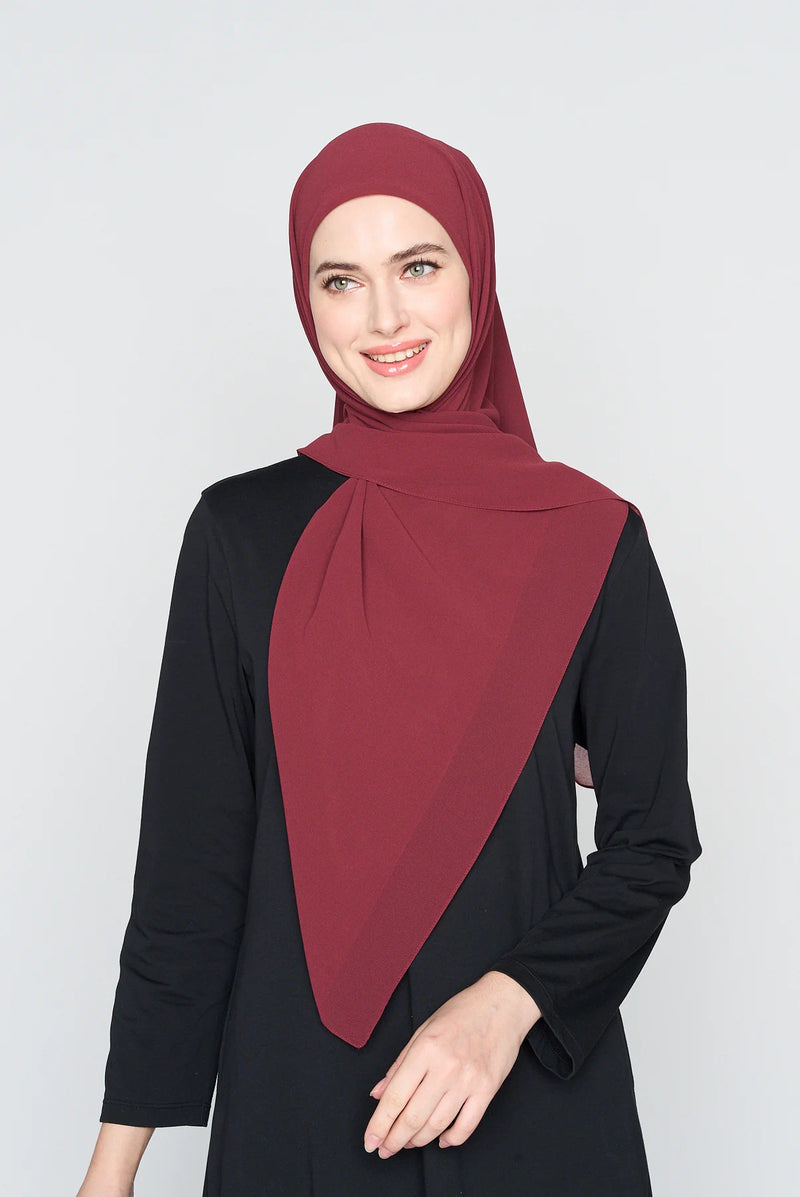 text -- georgette dusty plum