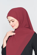 text -- georgette dusty plum