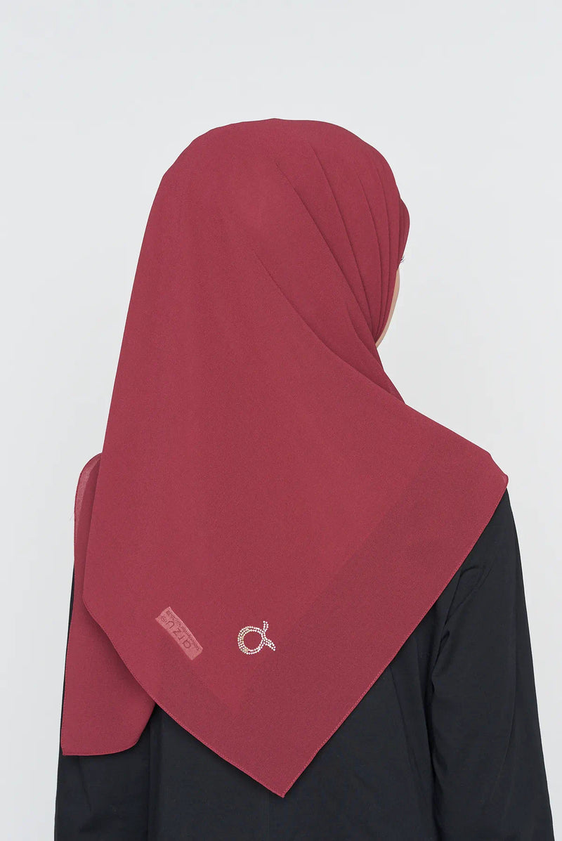 text -- georgette dusty plum