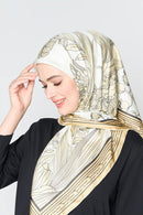text -- elegant garden golden beige