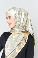 text -- elegant garden golden beige