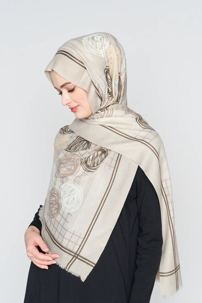 text -- soft circles taupe