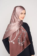 every knot has a silver lining scarf CREPE SATIN SILK