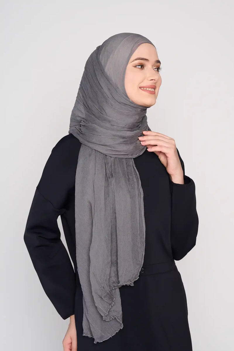 text -- chiffon silk grey