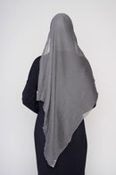 text -- chiffon silk grey