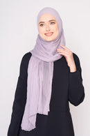 text -- chiffon silk dusky lilac