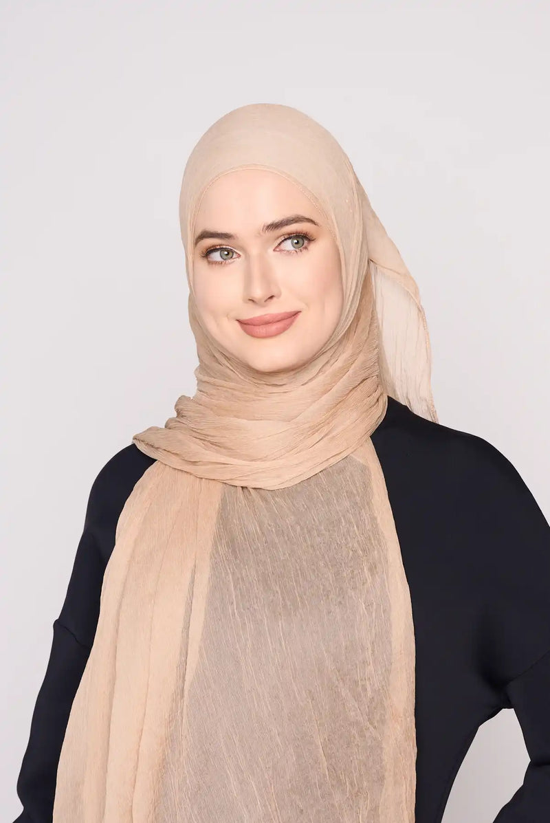 text -- chiffon silk sand