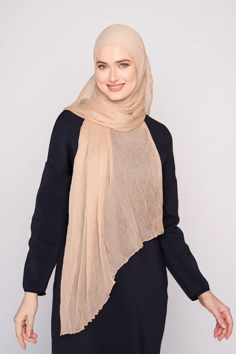 text -- chiffon silk sand