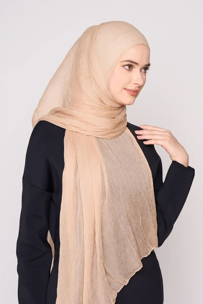 text -- chiffon silk sand