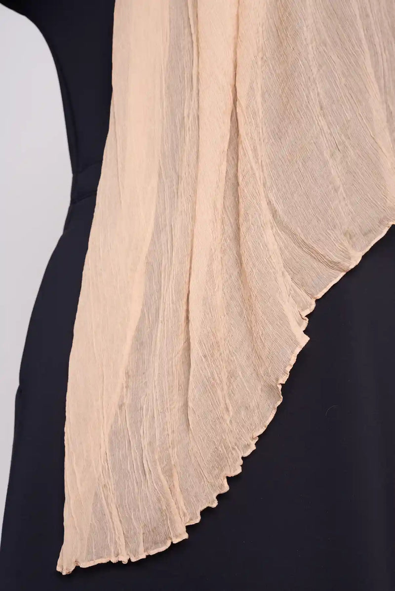 text -- chiffon silk sand