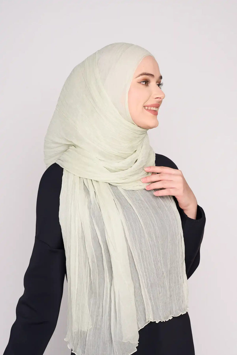 weekend crush-it scarf in CRINKLED CHIFFON SILK