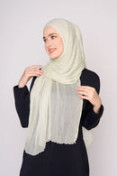 text -- chiffon silk van cleef green