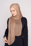 text -- chiffon silk beige taupe