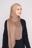 text -- chiffon silk beige taupe