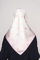 text -- reversible pink and cream