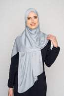 plaintastic mute satin scarf No-Silk Silk™ Italian stitch hem