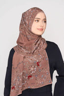 text -- paisley nude brown