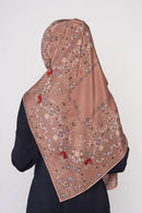 text -- paisley nude brown