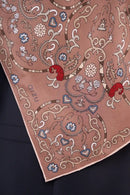 text -- paisley nude brown