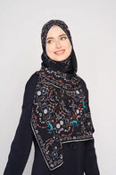 text -- paisley sophisticated black