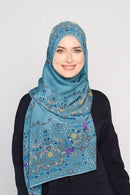 text -- paisley calm teal