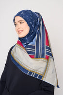 text -- floating navy red