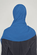 text -- georgette classic blue