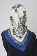 text -- classic floral blue