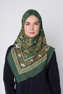 text -- classic paisley green