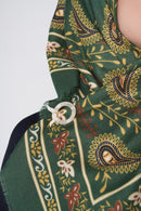 text -- classic paisley green