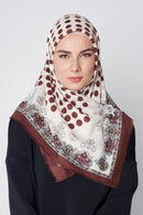 text -- majestic polka maroon