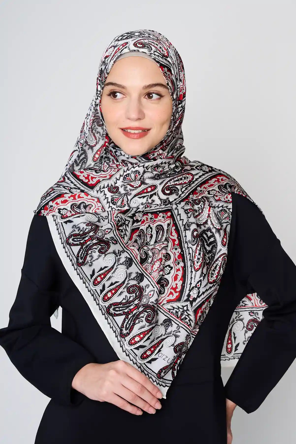 paisley vibes SATIN SILK long scarf – arzu paisley vibes SATIN SILK long scarf – arzu