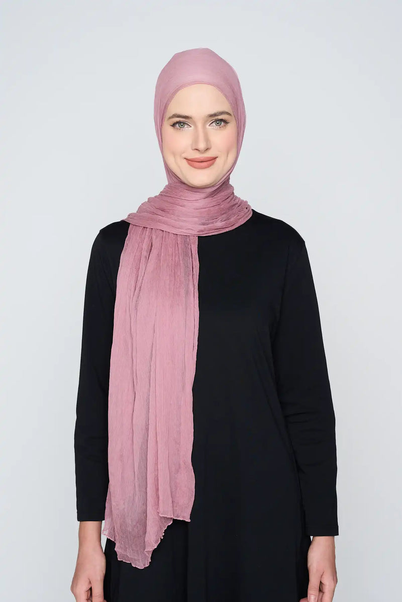text -- chiffon silk vintage rose
