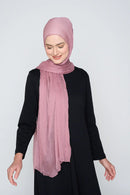 text -- chiffon silk vintage rose