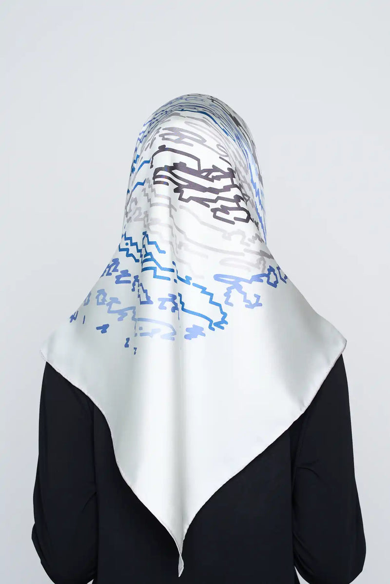text -- limited edition white blue