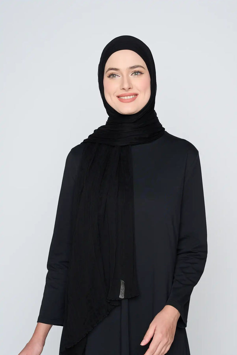 text -- chiffon silk sophisticated black