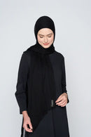 text -- chiffon silk sophisticated black