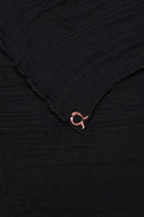text -- chiffon silk sophisticated black