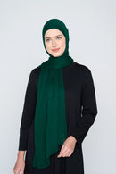 text -- chiffon silk dark jade